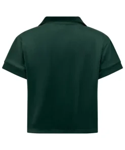 Short Sleeve Velour Jacket - Green