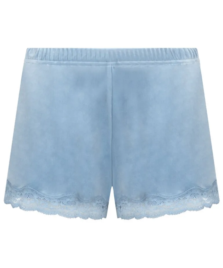 Short Velours Lace - Blue