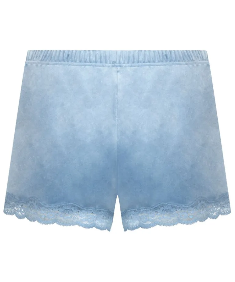 Short Velours Lace - Blue