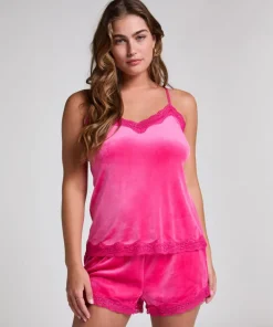 Short Velours Lace - Pink