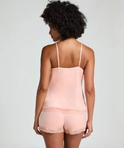 Short Velours Lace - Pink
