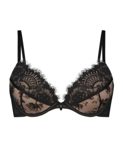 Sia Padded Underwired push-up Bra - Black