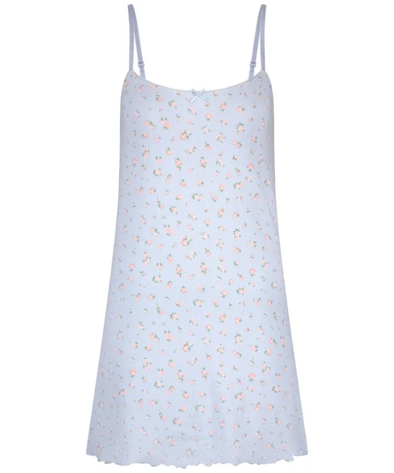 Slipdress Pointelle - Blue