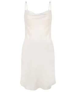 Slipdress Satin Minimal - White