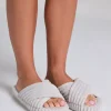 Slippers Crossed - Brown