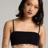 Smooth Bandeau Bralette - Black