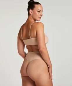 Smooth Bandeau Bralette - Beige