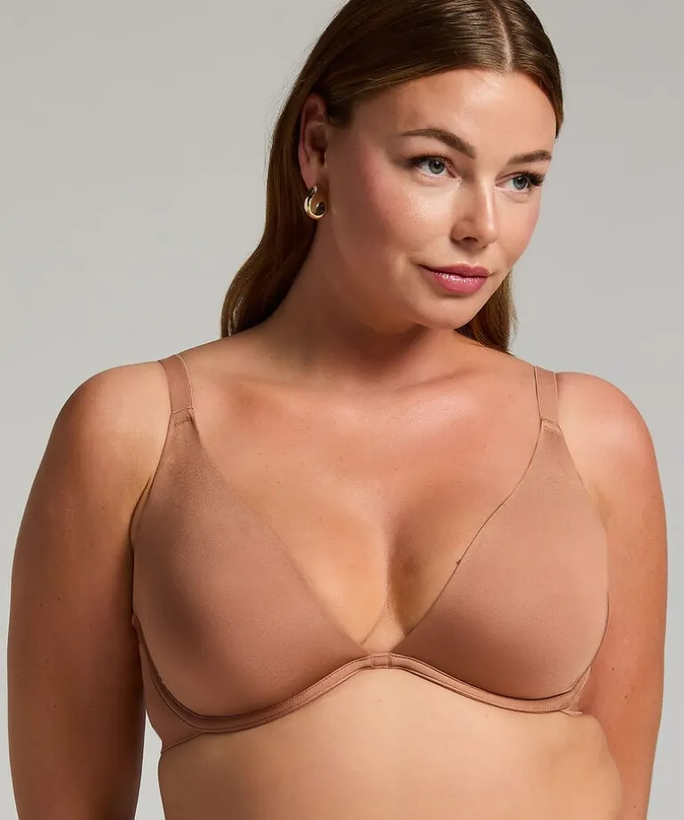 Smooth Non-Padded Underwired Bra - Brown