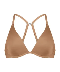 Smooth Non-Padded Underwired Bra - Brown