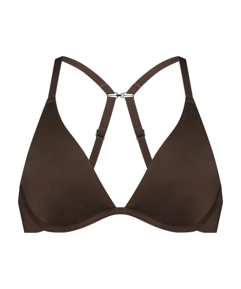 Smooth Non-Padded Underwired Bra - Brown