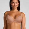 Smooth Padded Underwired Bra - Brown