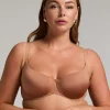 Smooth Padded Underwired Bra - Brown