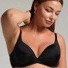 Smooth Padded Underwired Bra - Black