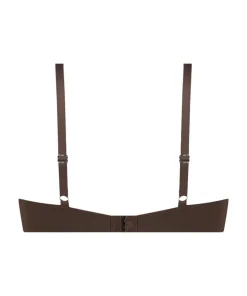 Smooth Padded Underwired Push-Up Bra - Brown