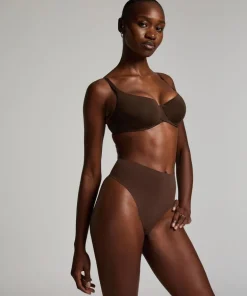 Smooth Padded Underwired Bra - Brown