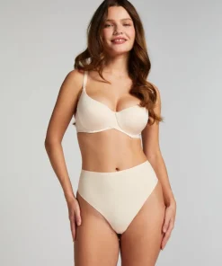 Smooth Padded Underwired Bra - Beige