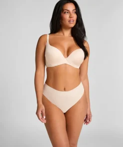 Smooth Padded Underwired Bra - Beige