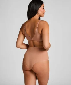 Smooth Padded Underwired Bra - Brown