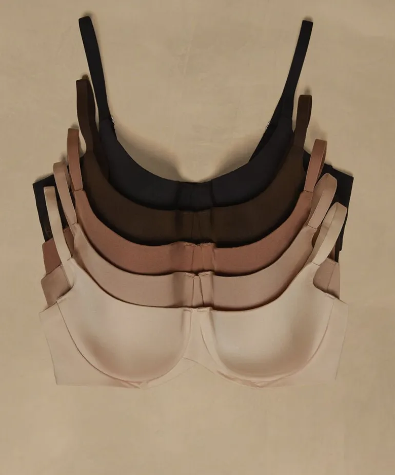 Smooth Padded Underwired Bra - Beige