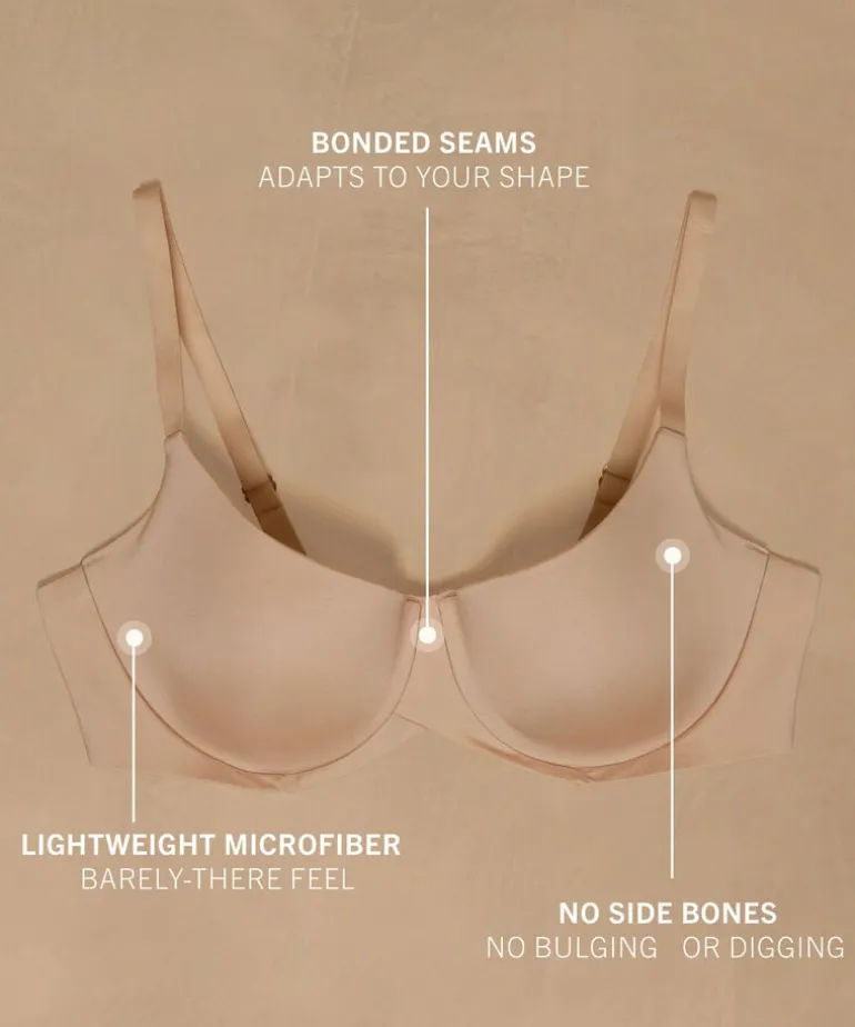 Smooth Padded Underwired Bra - Beige