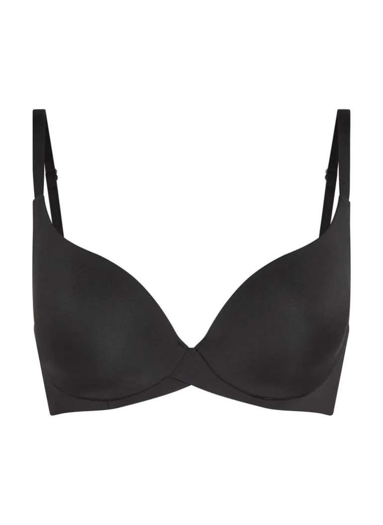 Smooth Padded Underwired Bra - Black