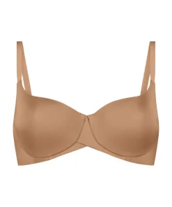 Smooth Padded Underwired Bra - Brown