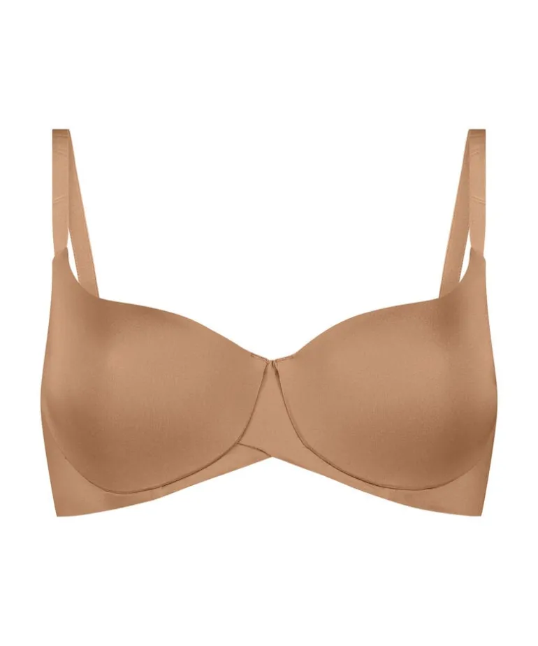 Smooth Padded Underwired Bra - Brown