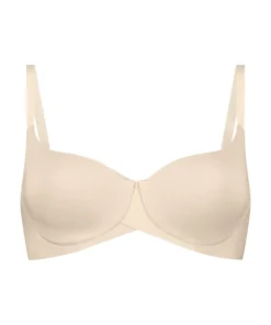 Smooth Padded Underwired Bra - Beige