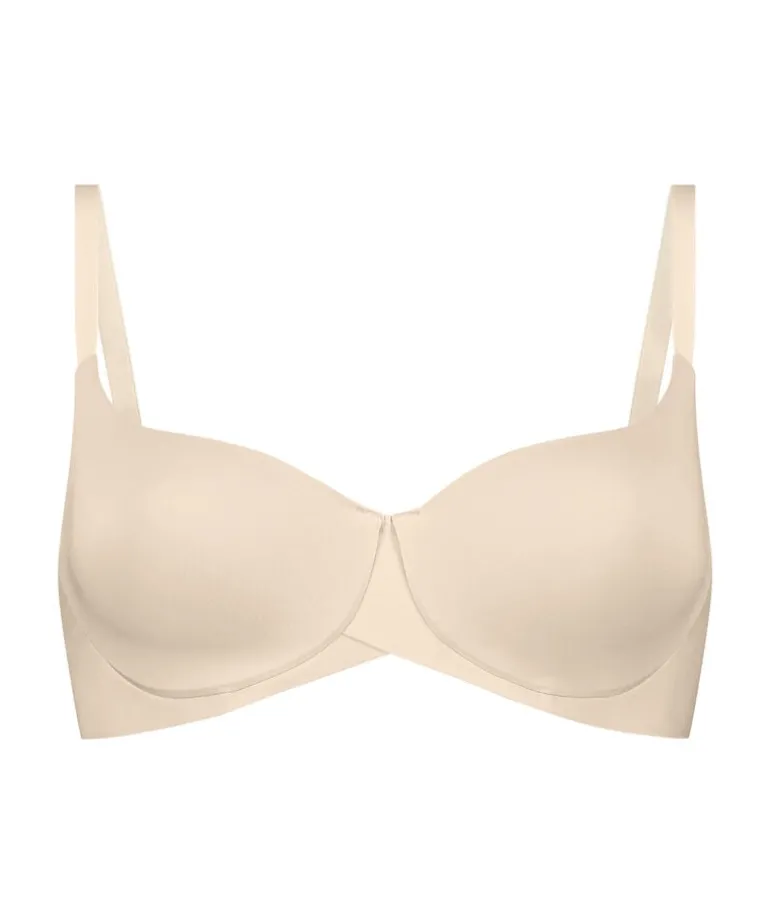 Smooth Padded Underwired Bra - Beige