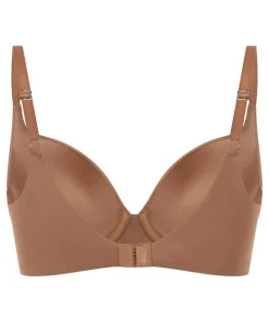 Smooth Padded Underwired Bra - Brown