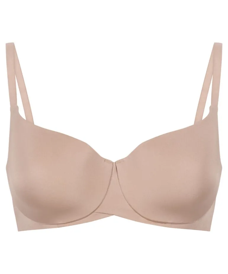 Smooth Padded Underwired Bra - Beige