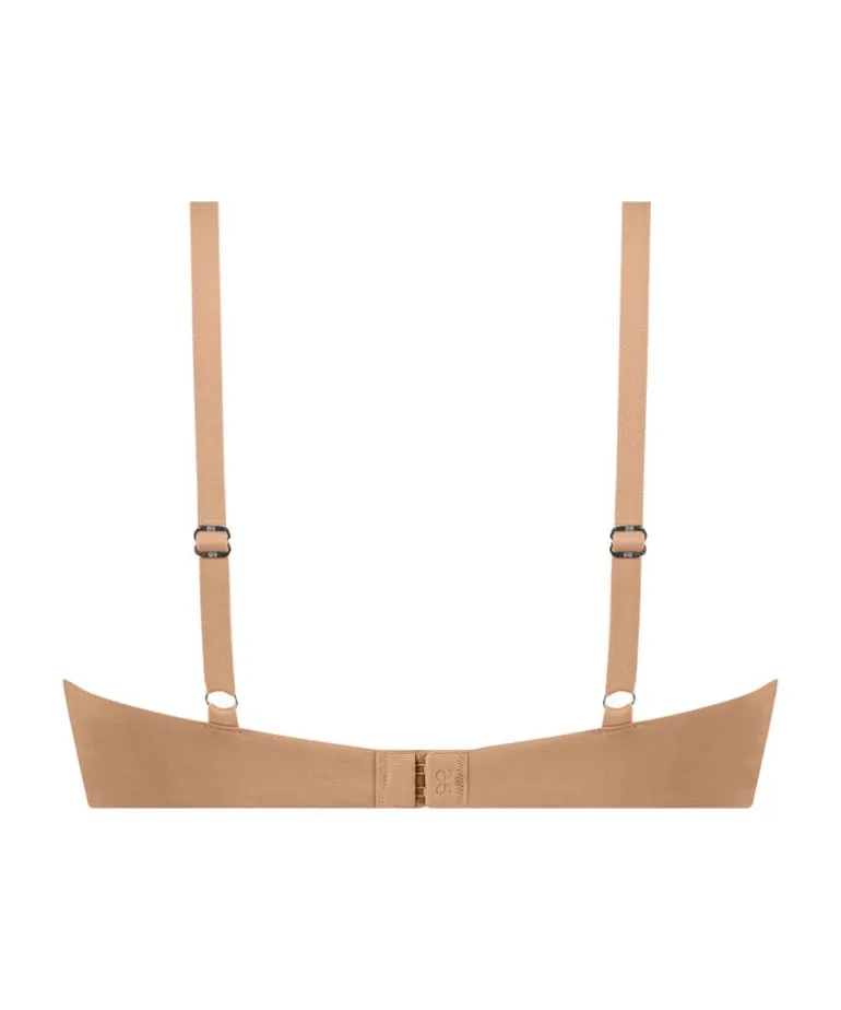 Smooth Padded Underwired Bra - Brown