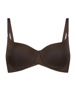 Smooth Padded Underwired Bra - Brown