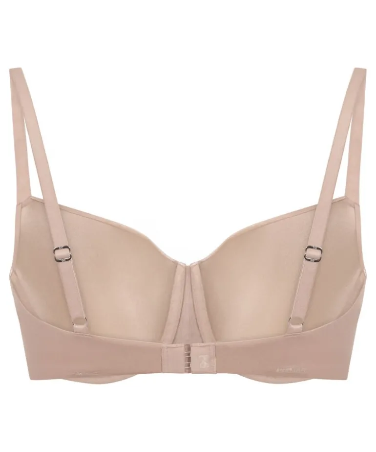 Smooth Padded Underwired Bra - Beige