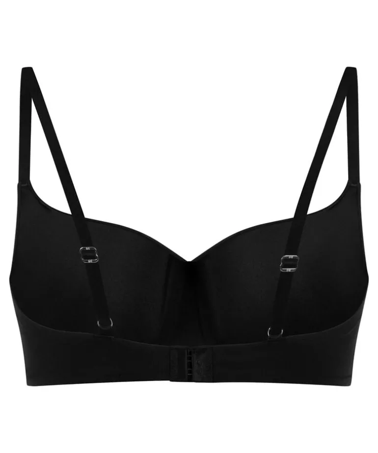 Smooth Padded Underwired Bra - Black