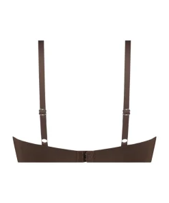Smooth Padded Underwired Bra - Brown