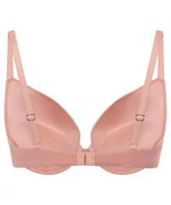 Smooth Padded Underwired Push-Up Bra - Pink