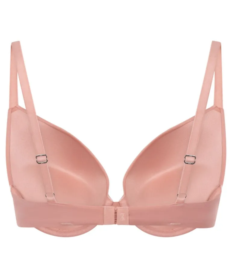 Smooth Padded Underwired Push-Up Bra - Pink
