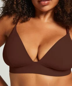 Smooth Triangle Bralette - Brown