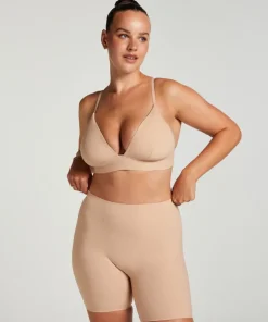 Smooth Triangle Bralette - Beige