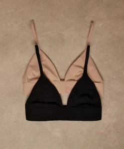 Smooth Triangle Bralette - Black