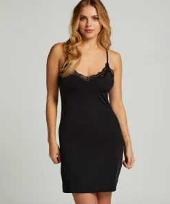 Smoothing underdress lace - Black