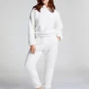 Snuggle Fleece Joggers - White