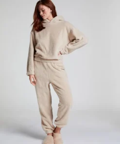 Snuggle Fleece Joggers - Beige