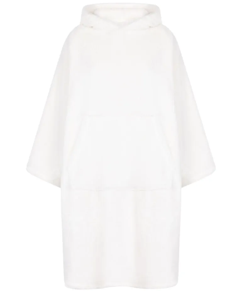 Snuggle Fleece Lounge Dress - White
