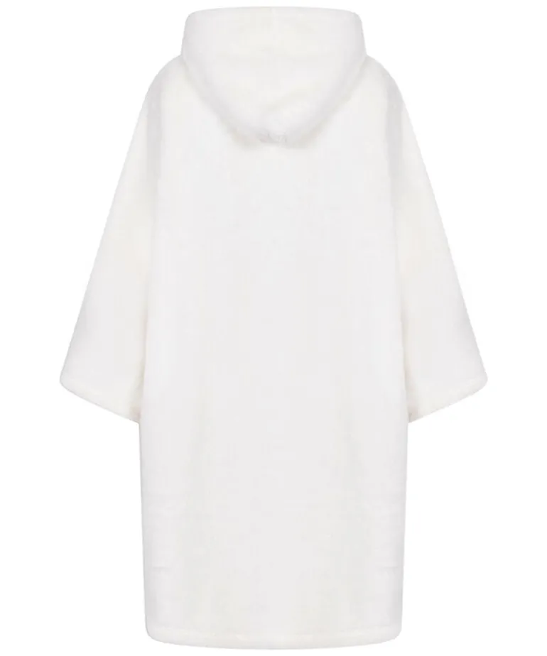 Snuggle Fleece Lounge Dress - White