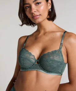 Sophia Non-Padded Underwired Bra - Green