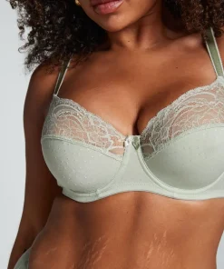 Sophie Non-Padded Underwired Bra - Green