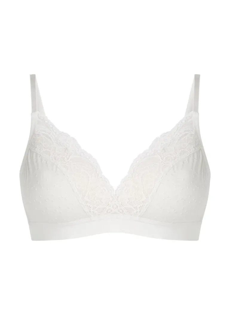 Sophie Padded Non-Underwired Bra - White