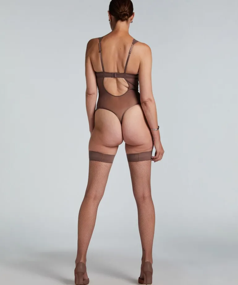 Stay-up Fishnet Arabella - Brown